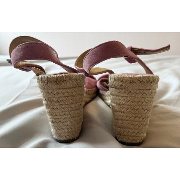Splendid Fairfax Espadrille Wedge Suede Strappy Sandals Size 9.5 - Picture 6 of 7